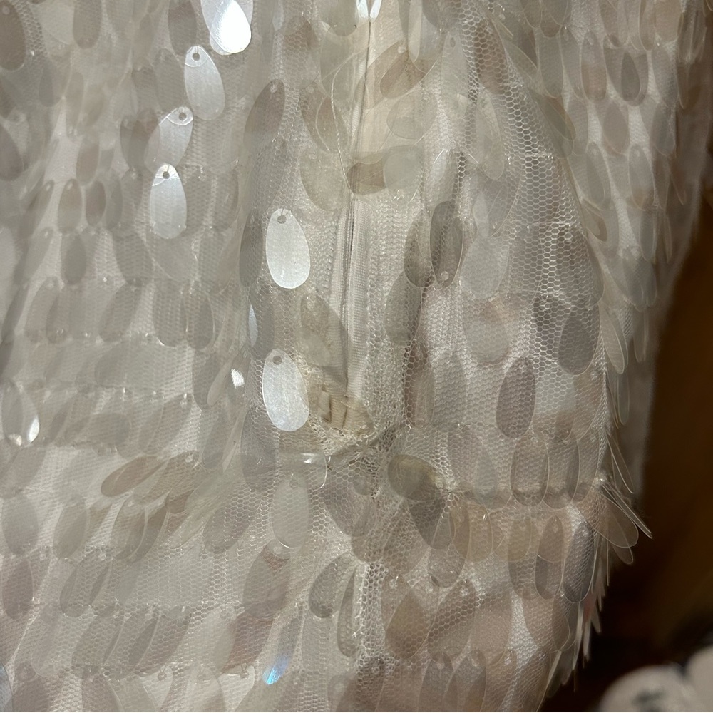 Medium White Sequin Dress- Akira - Picture 3 of 6